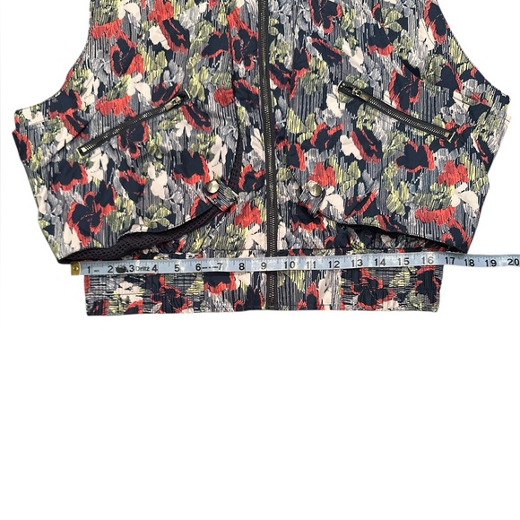 NWT FP Movement Blue Supernova Floral Pippa Packable Hooded Lightweight Vest | S - Picture 15 of 15